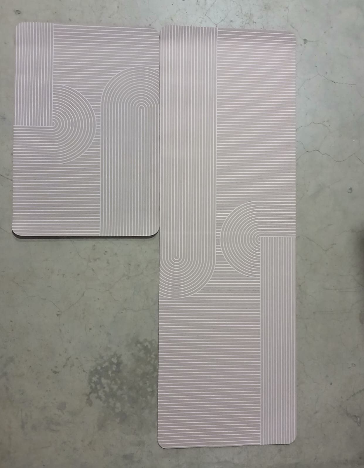 Tapete absorbente de cocina x2 rosado